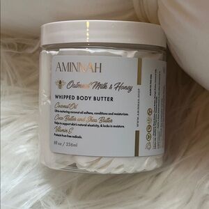 NWT Aminnah Whipped Body Butter in oatmeal milk & honey retail price is $32 USD